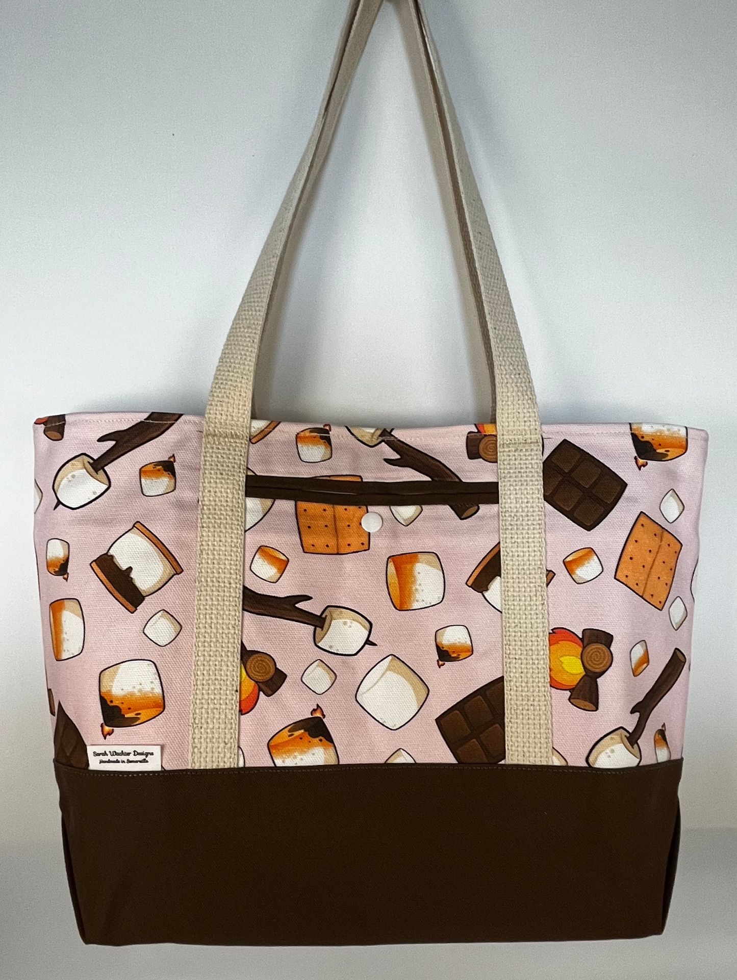 Tote - Pink Campfire Smores