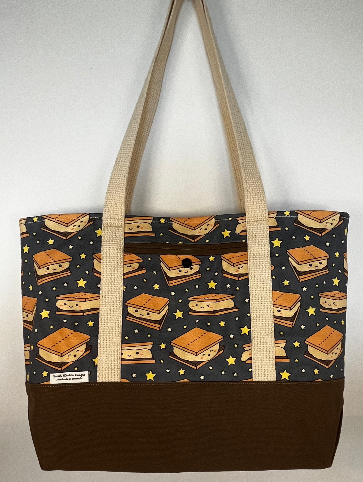 Medium Tote - Navy Kawaii Smores