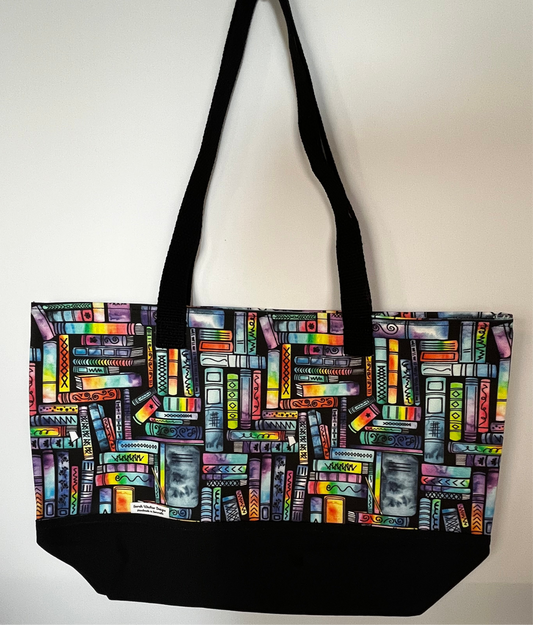 Basic Tote Bag - Rainbow Library