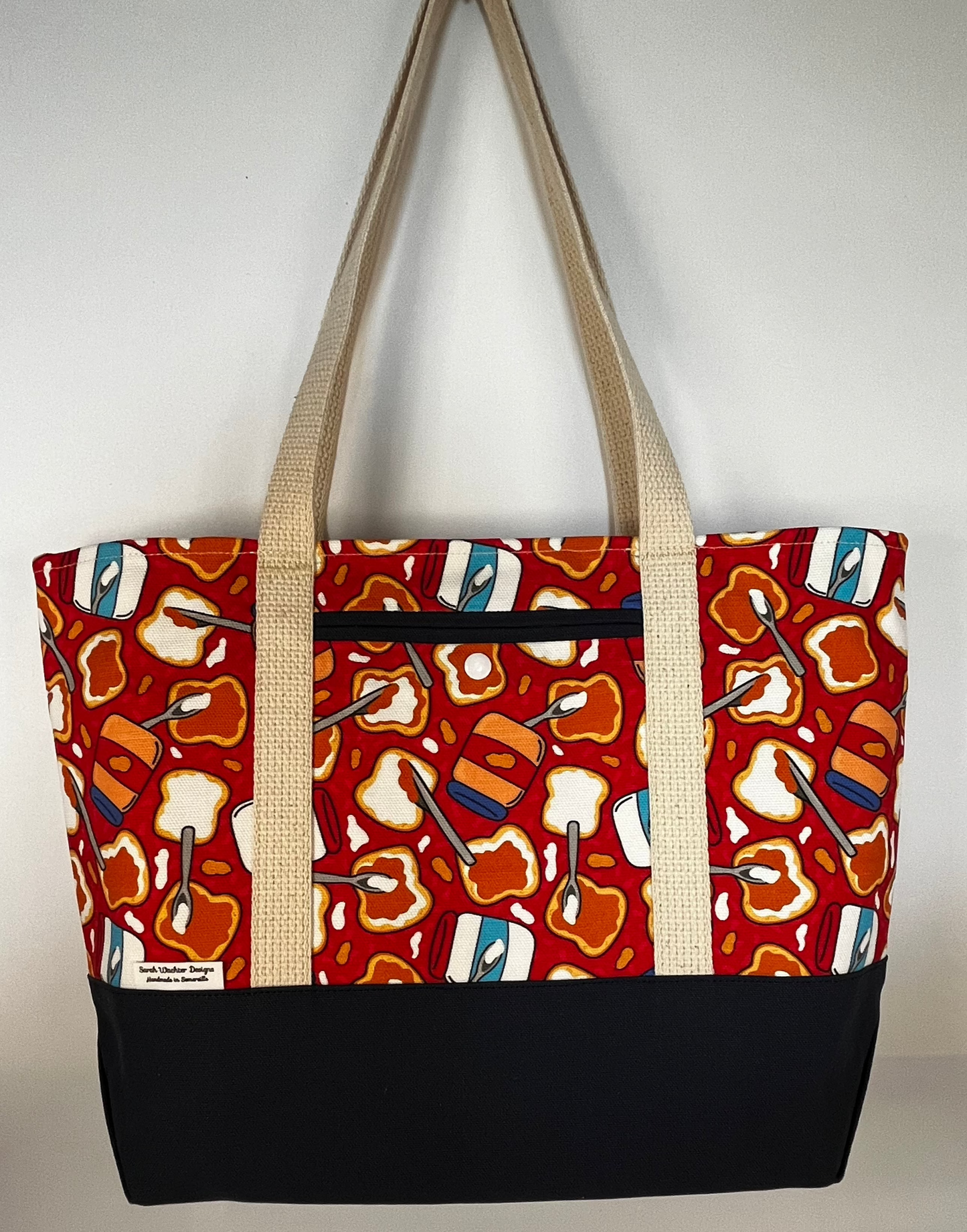 Medium Tote - Red Fluffernutters