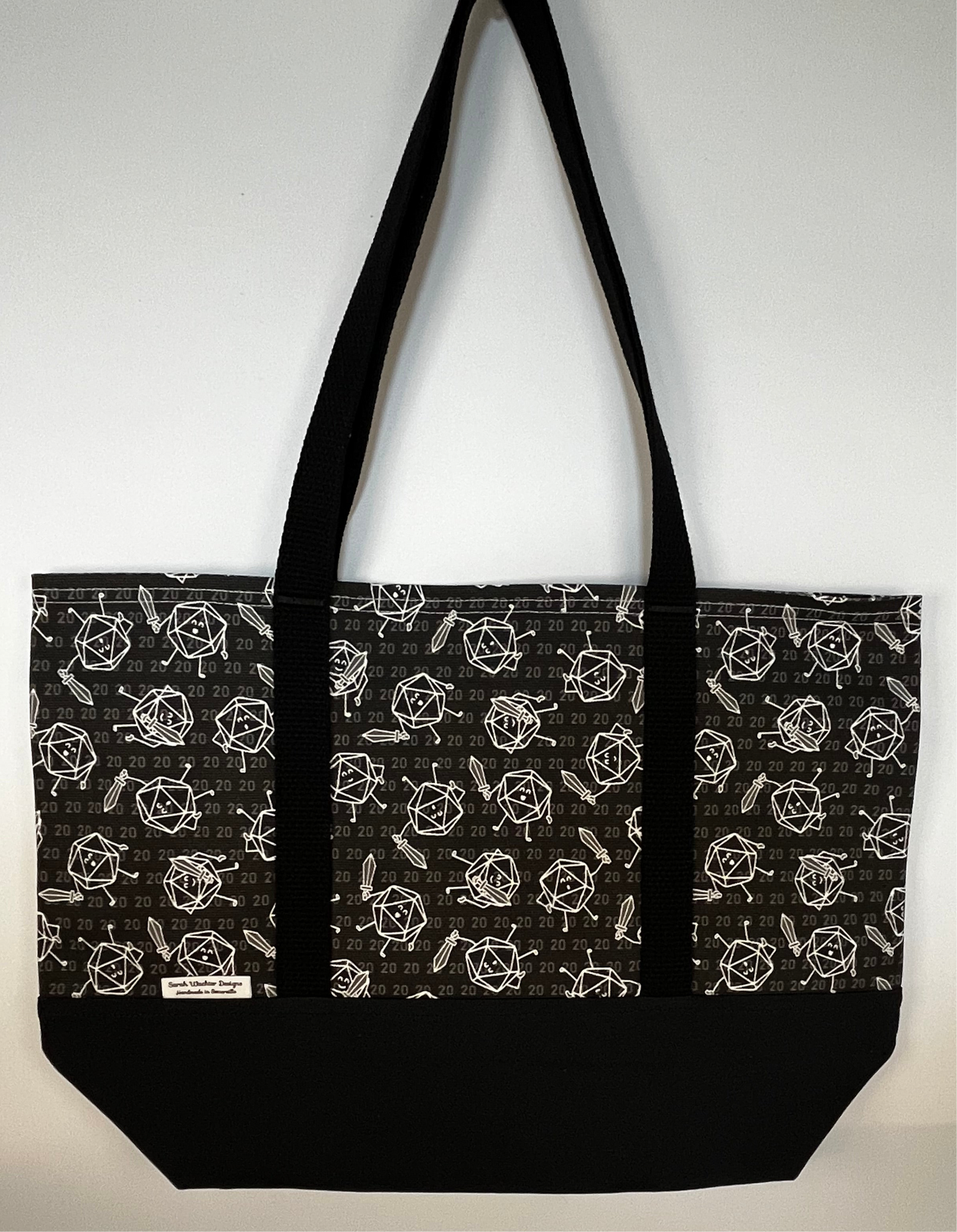 Basic Tote Bag - Black Fighting D20s