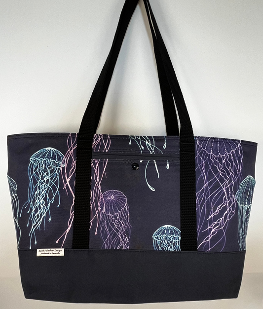 Large Tote - Bright Jellyfish