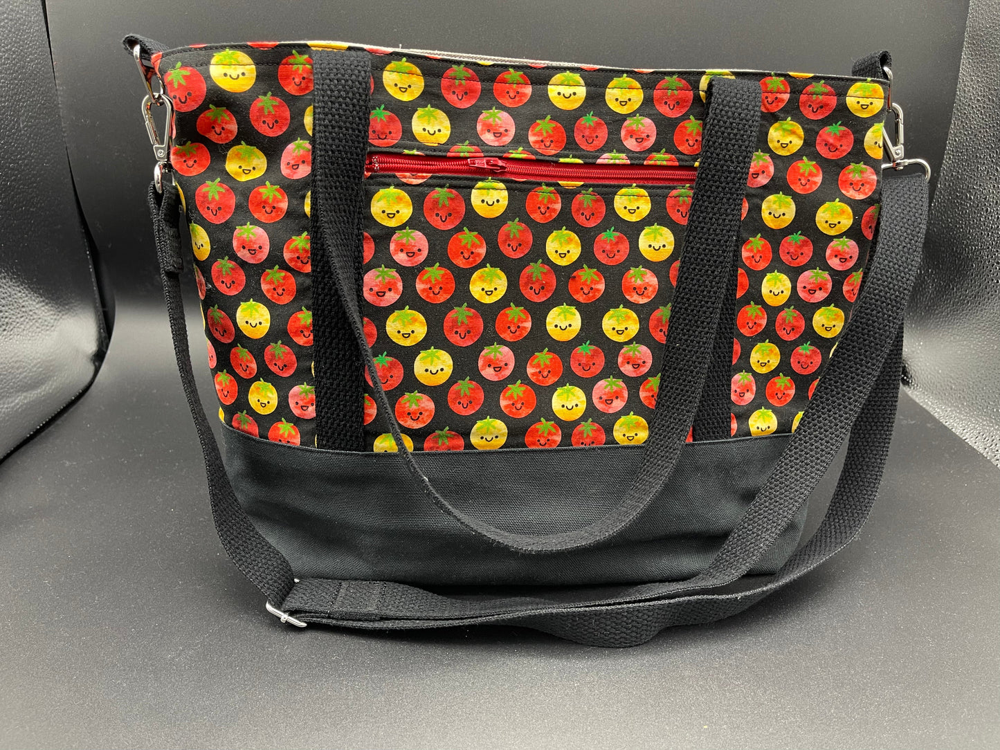 Small Tote - Happy Tomatoes