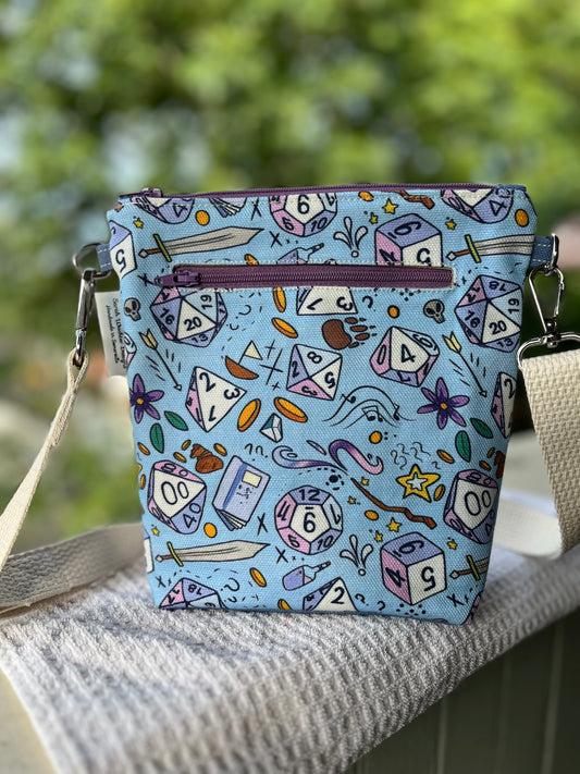 Crossbody - Dice on Blue