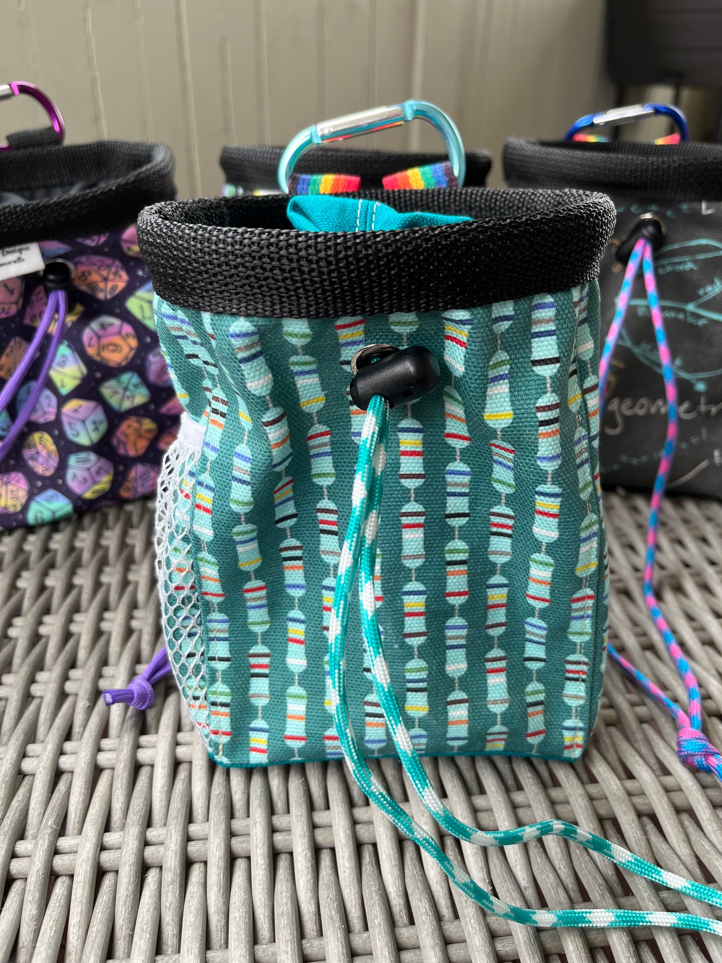 Teal Resistors Chalk Bag