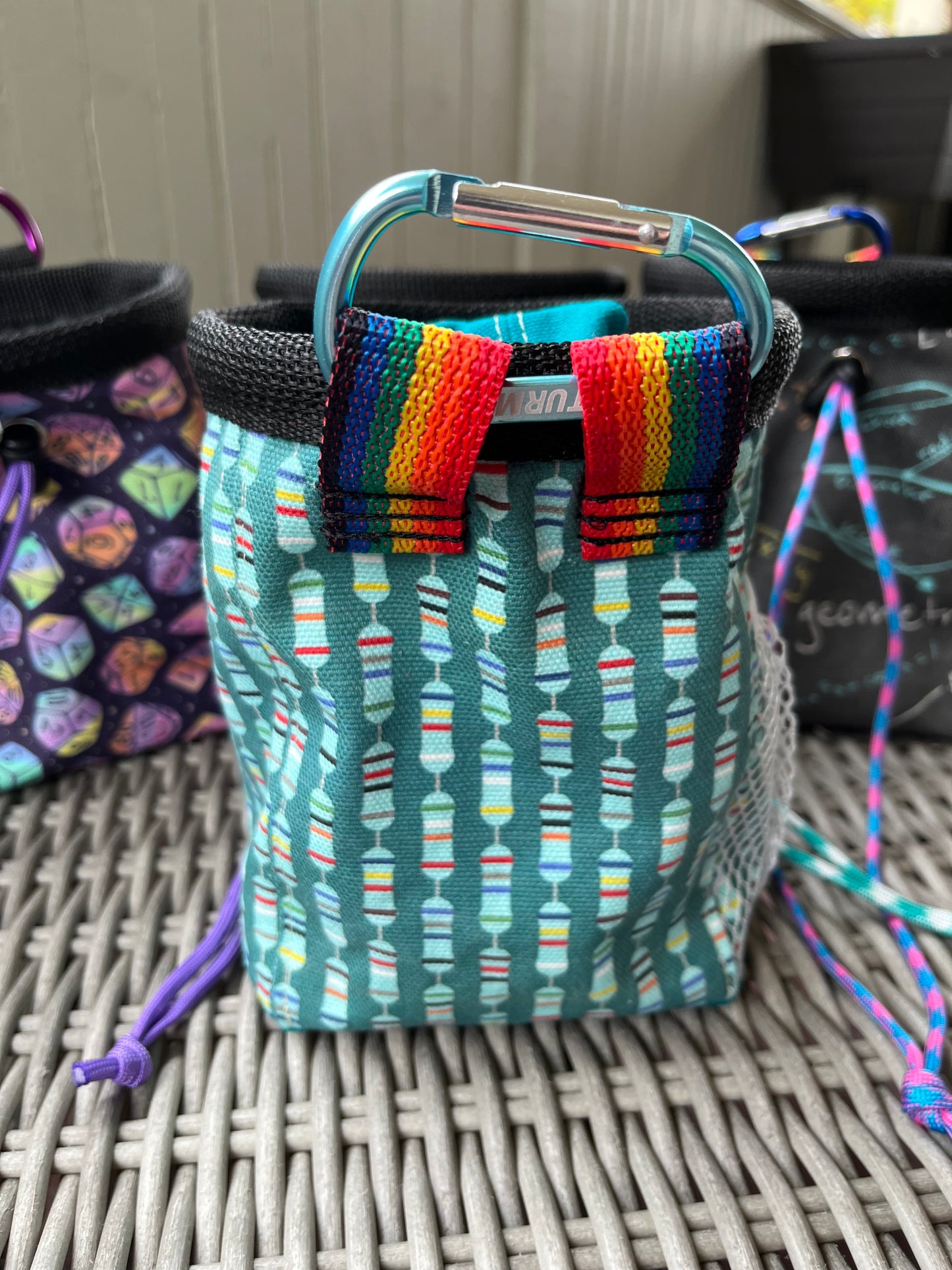 Teal Resistors Chalk Bag