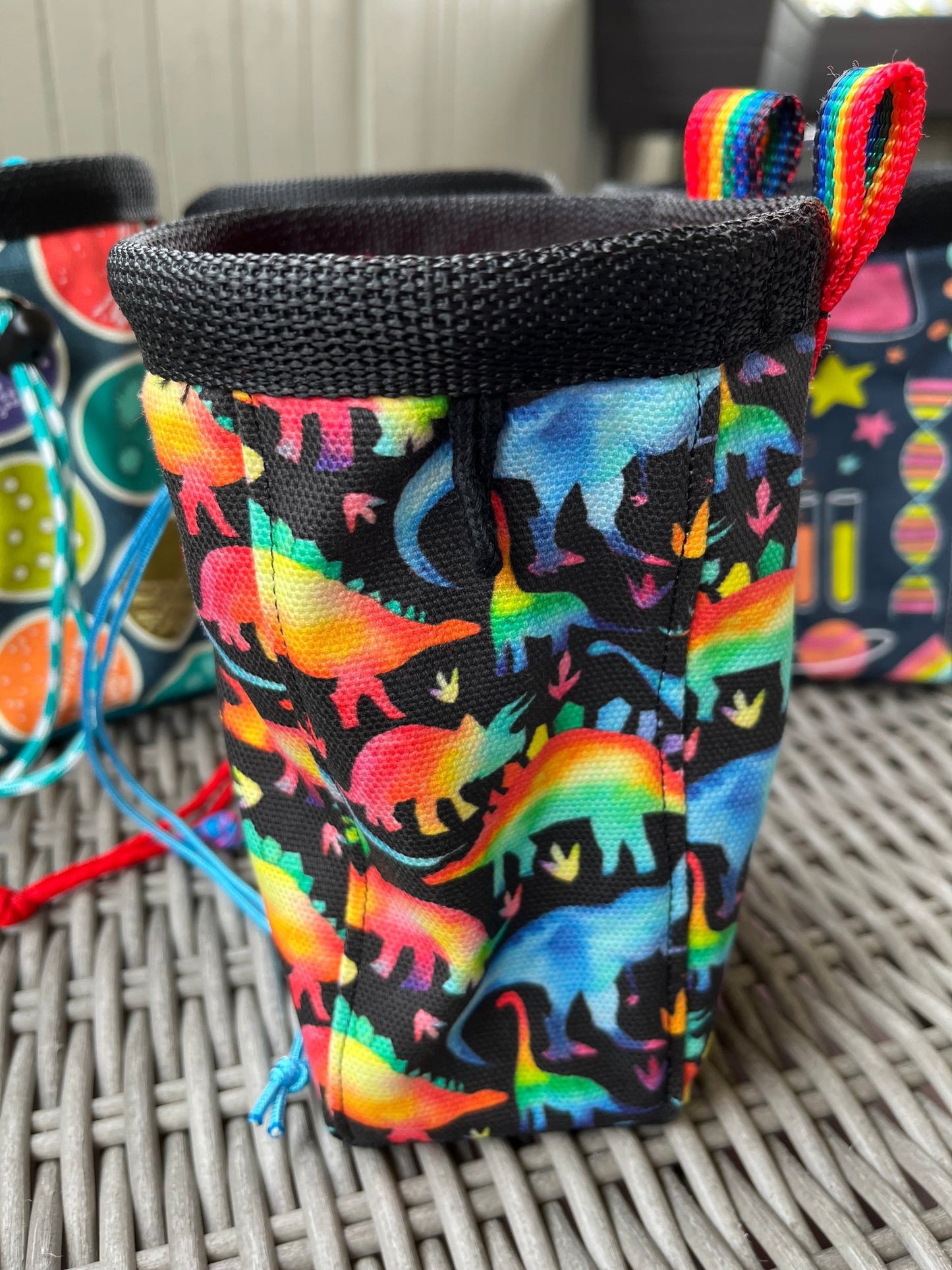 Rainbow Dino Chalk Bag